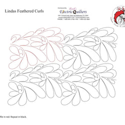 222 Lindas Feathered Curls Pantograph by Linda V. Taylor