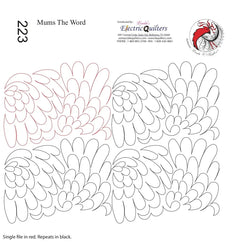 223 Mums The Word Pantograph by Linda V. Taylor