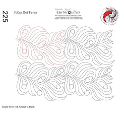 225 Polka Dot Ferns Pantograph by Linda V. Taylor