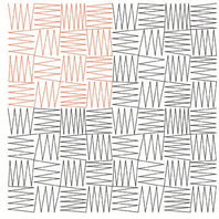 233 Toothache Meadering Pantograph by Linda V. Taylor