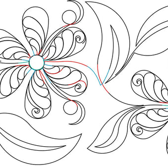 249 Floral Border Pantograph by Linda V. Taylor