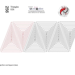 256 Triangles Pantograph by Linda V. Taylor
