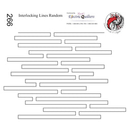 266 Interlocking Lines Random Pantograph by Linda V. Taylor