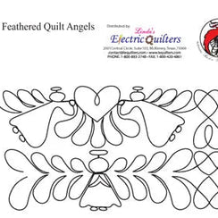 026 Feathered Quilt Angels Pantograph by Linda V. Taylor