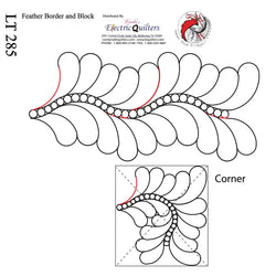285 Feather Border Pantograph by Linda V. Taylor