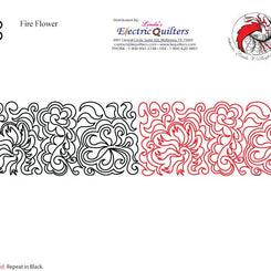 032 Fire Flower Pantograph by Linda V. Taylor