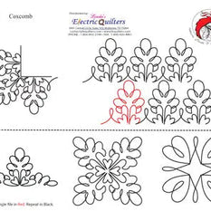 038 Coxcomb & Blocks Pantograph by Linda V. Taylor