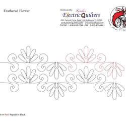 043 Feathered Flower Pantograph by Linda V. Taylor