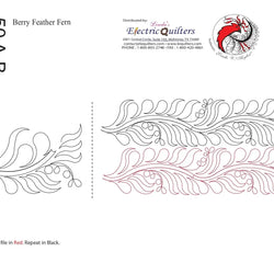 050 Berry Feather Fern Pantograph by Linda V. Taylor
