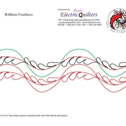 052 Ribbon Feather Pantograph by Linda V. Taylor