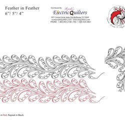 055 Feather In Feather Pantograph by Linda V. Taylor