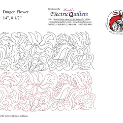 056 Dragon Flower Pantograph by Linda V. Taylor