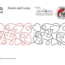062 Hearts And Loops Pantograph by Linda V. Taylor