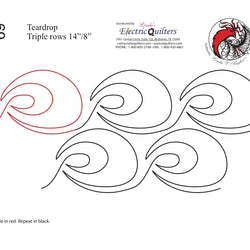 069 Teardrops Pantograph by Linda V. Taylor