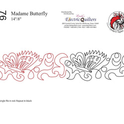076 Madame Butterfly Pantograph by Linda V. Taylor