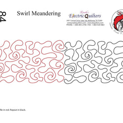 084 Swirl Meandering Pantograph by Linda V. Taylor
