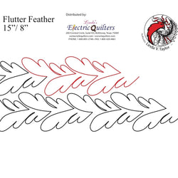 086 Flutter Feather Pantograph by Linda V. Taylor