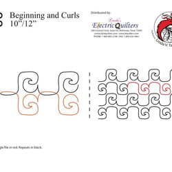 088 Beginning And Curls Pantograph by Linda V. Taylor