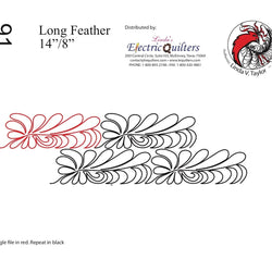 091 Long Feather Pantograph by Linda V. Taylor