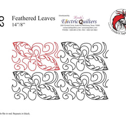 093 Feathered Leaves Pantograph by Linda V. Taylor