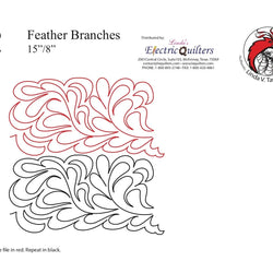 094 Feather Branches Pantograph by Linda V. Taylor