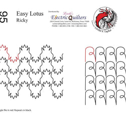 095 Easy Lotus/Ricky Pantograph by Linda V. Taylor