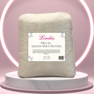 Linda's Deluxe Cotton/Poly Blend Batting Queen Size 3 Yard Package - Made by Hobbs