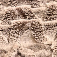 Luxe Cuddle Bunny Bailey Chocolate/Almond Fabric per yard