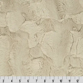 Luxe Cuddle Hide Champagne Fabric per yard
