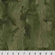 Luxe Cuddle Hide Chive Fabric per yard