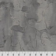 Luxe Cuddle Hide Graphite Fabric per yard