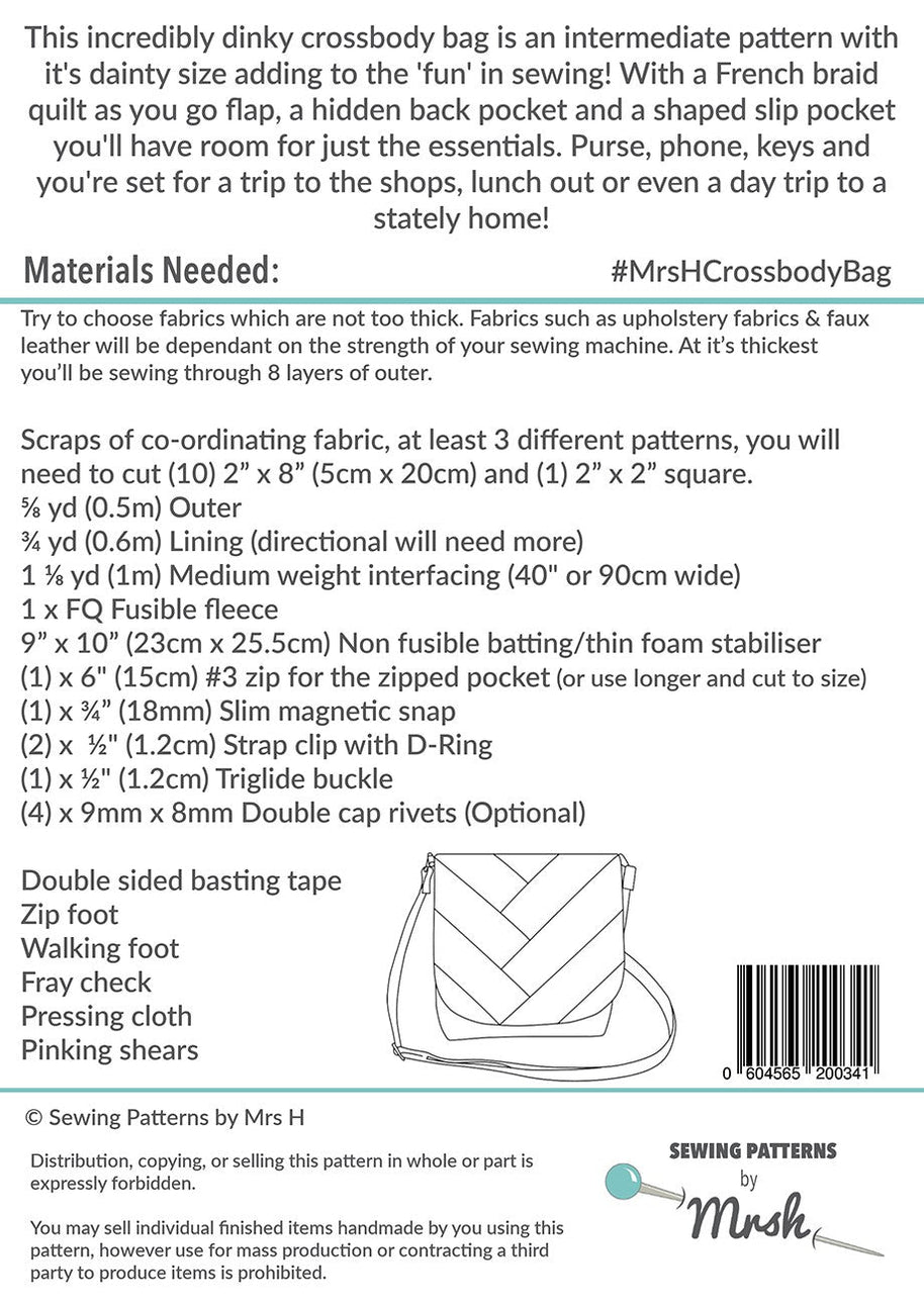 The Crossbody Bag Sewing Pattern