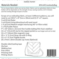 The Crossbody Bag Sewing Pattern