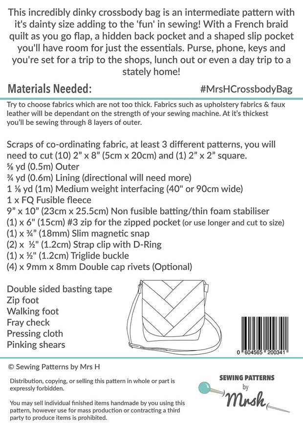 The Crossbody Bag Sewing Pattern