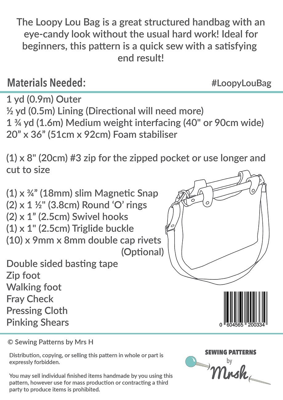 The Loopy Lou Bag Sewing Pattern