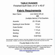 Divided By 3 Table Runner