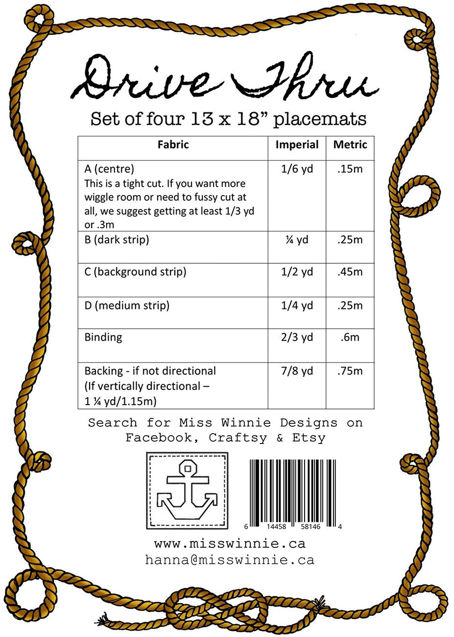 Drive Thru Placemat