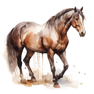 Majestic Horse Fabric Panel 31