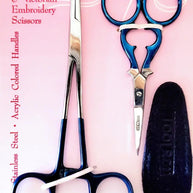 Matching Set 5in Needle Gripper & 3-1/2in Victorian Scissors