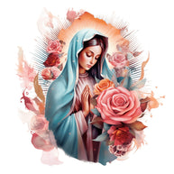 Mother Mary Catholic Fabric Panel 11