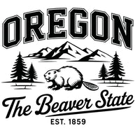Oregon Black and White Fabric Panel