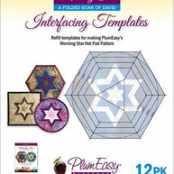 Morning Star Interfacing Template 12-pack