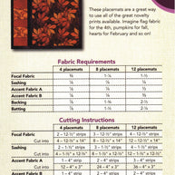 On the Side - Quilt-As-You-Go Placemats