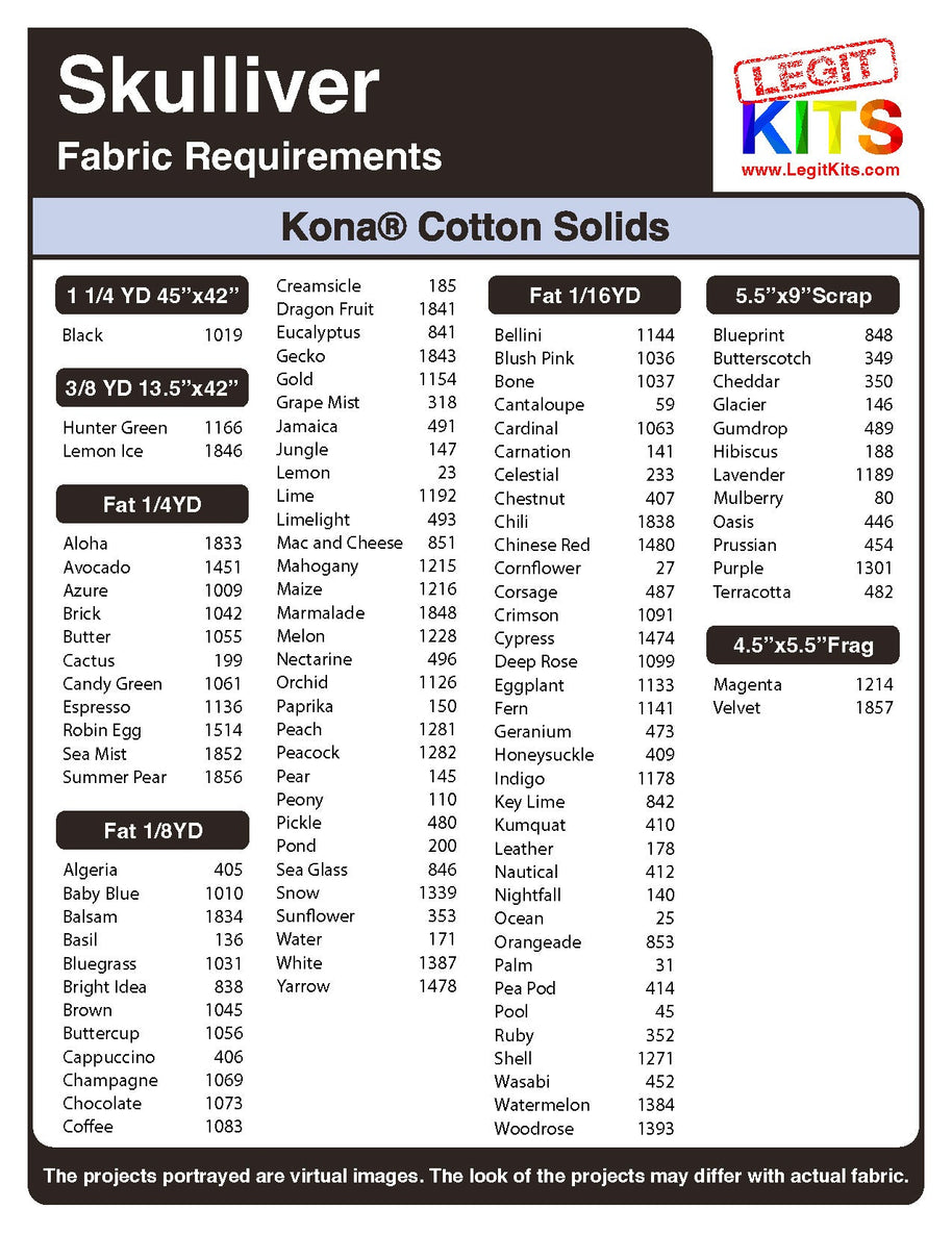 Skulliver Quilt Kit