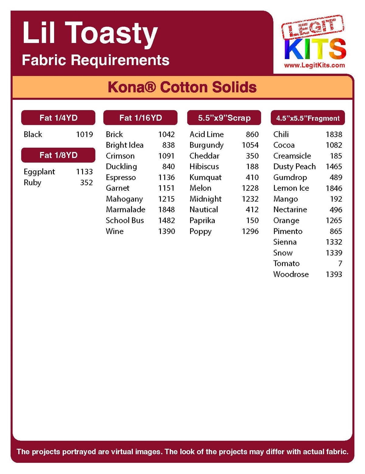 Lil Toasty Quilt Kit