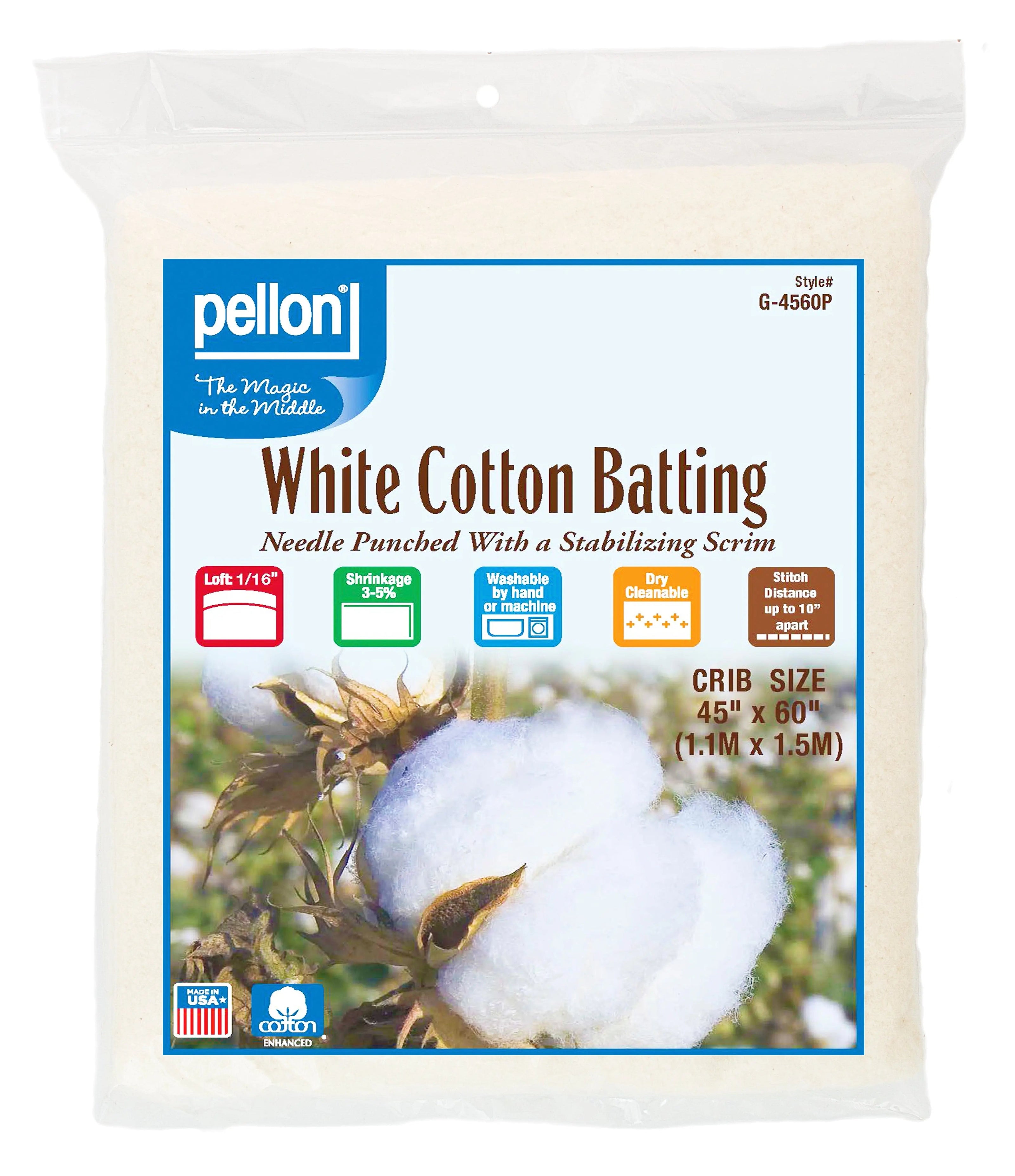 Pellon® White Cotton Batting With Scrim  45