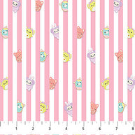 Pink Strips Springtime Squishmallows Cotton 44
