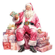 Pink Santa Claus Fabric Panel 8