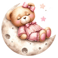 Pink Teddy Bears Fabric Panel 10