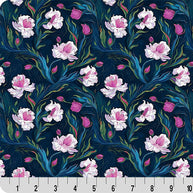 Purple Whispering Blooms Nightshade Quilting Cuddle Fabric Per Yard